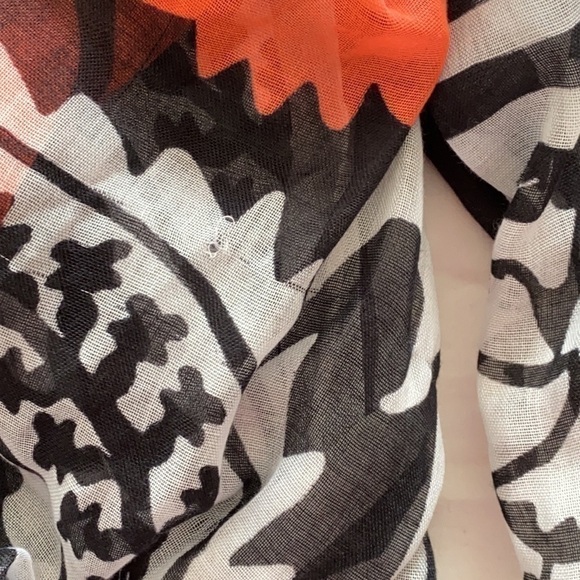 Zara Peach Orange Coral Black White Whimsical Bohemian Whimsigoth Cozy Warm Goth - Picture 9 of 16